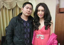 广州众腾与明星合影