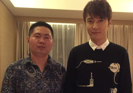 广州众腾与明星合影