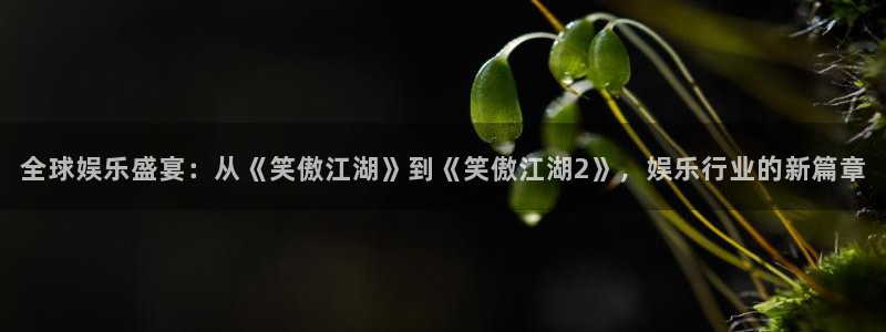 众腾娱乐：全球娱乐盛宴：从《笑傲江湖》到《笑傲江湖2》，娱乐行业的新篇章